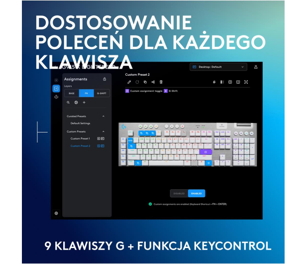 Logitech G915 X Lightspeed Tactile biały - 1276176 - zdjęcie 4